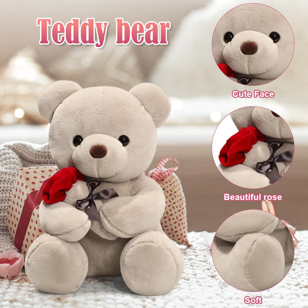 Bear Pluche Schattig Dierenspeelgoed Kussen Bear Pop Geschenk voor Kinderen Jongens Meisjes Verjaardag Kerst Valentijnsdag (Blauw,35 cm Bear Pluche Schattig Dierenspeelgoed Kussen Bear Pop Geschenk voor Kinderen Jongens Meisjes Verjaardag Kerst Valentijnsdag (Blauw,35 cm