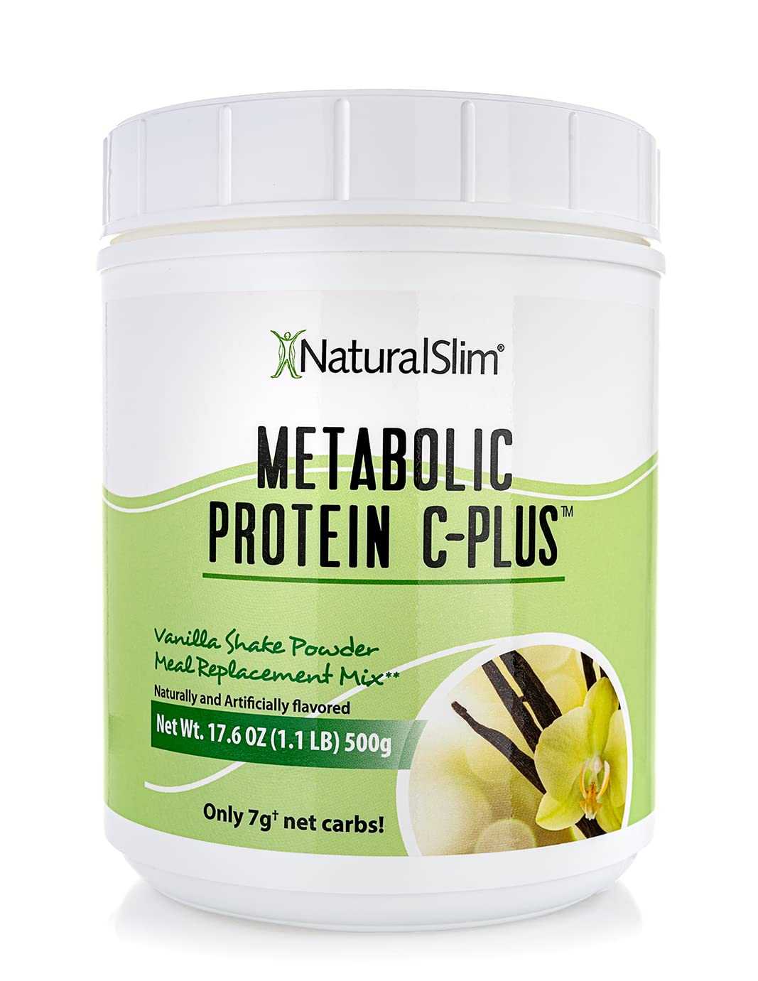 NaturalSlim METABOLIC Protein CPlus Fortified w/ Vitamin C Low Carb Whey Protein Powder Blend