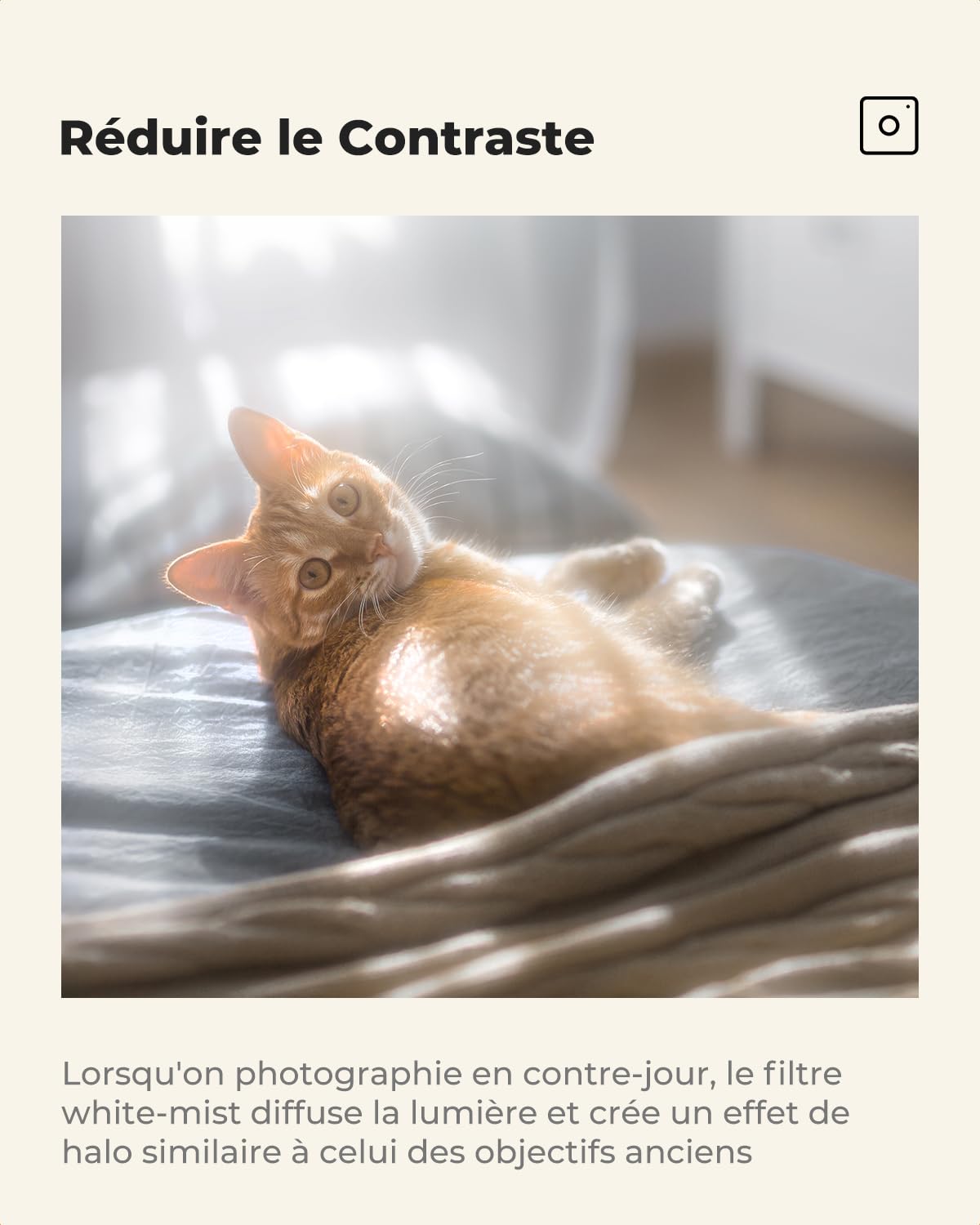 K&F CONCEPT 67mm Filtre Doux Blanc Filtre White Mist Diffusion Brume Brouillard Effet et 3 Chiffons de Nettoyage pour Objectif Appareil Photo Caméra Reflex Numérique