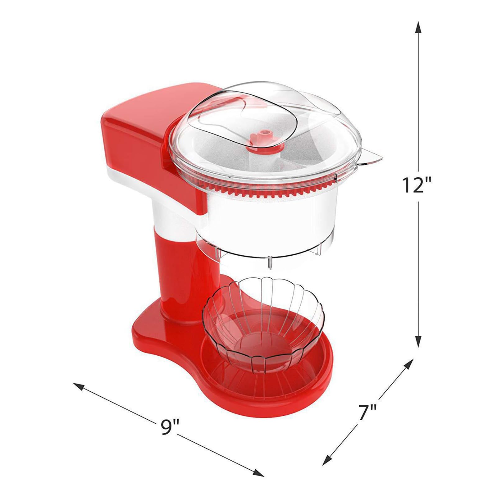 NCONCO Shaved Ice Maker Machine 500ml Ice Shaver DIY Küche Obst Softeis Maker Hausgemachte Eismaschine mit automatischem Rühren