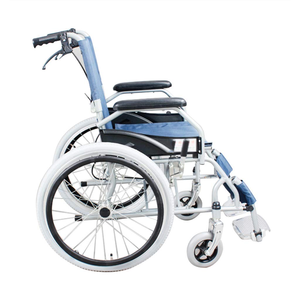 Sedia a rotelle,Ausili per la deambulazione del carrello per disabili pieghevoli multifunzione portatili