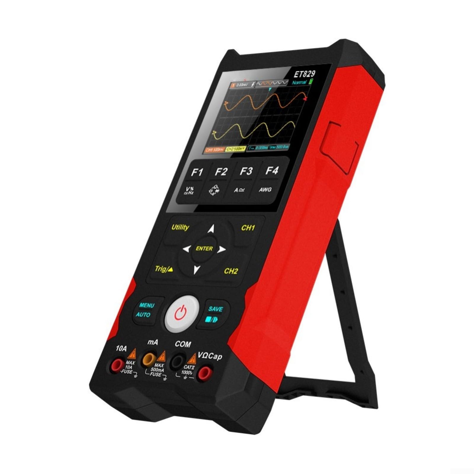 Multimètre Numérique True pour rms Oscilloscope 250MS/s Dual