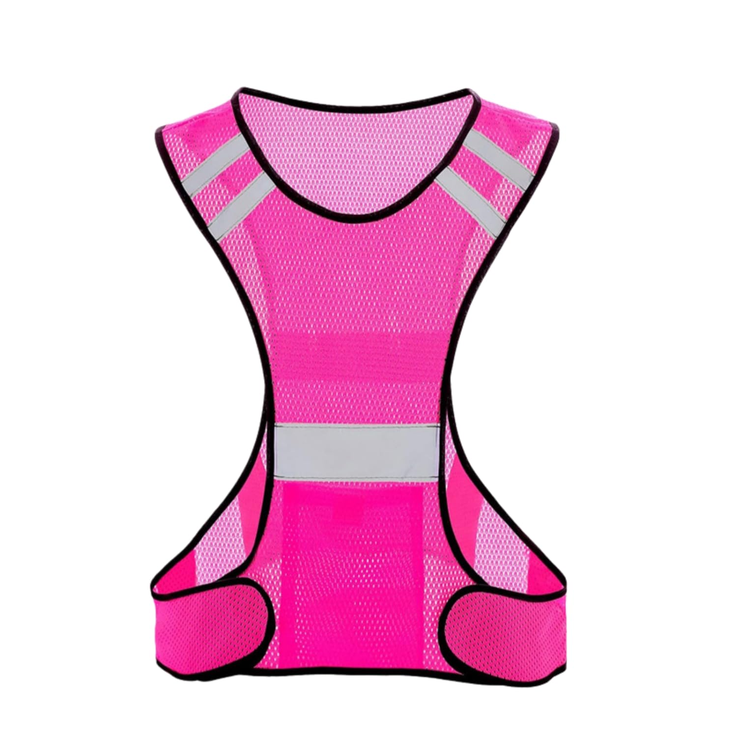 Women Mens Reflective Running Vest High Visibility Safety Mesh Vest for Night Running Cycling Walking Breathable Adjustable Hi Vis Reflective Gear