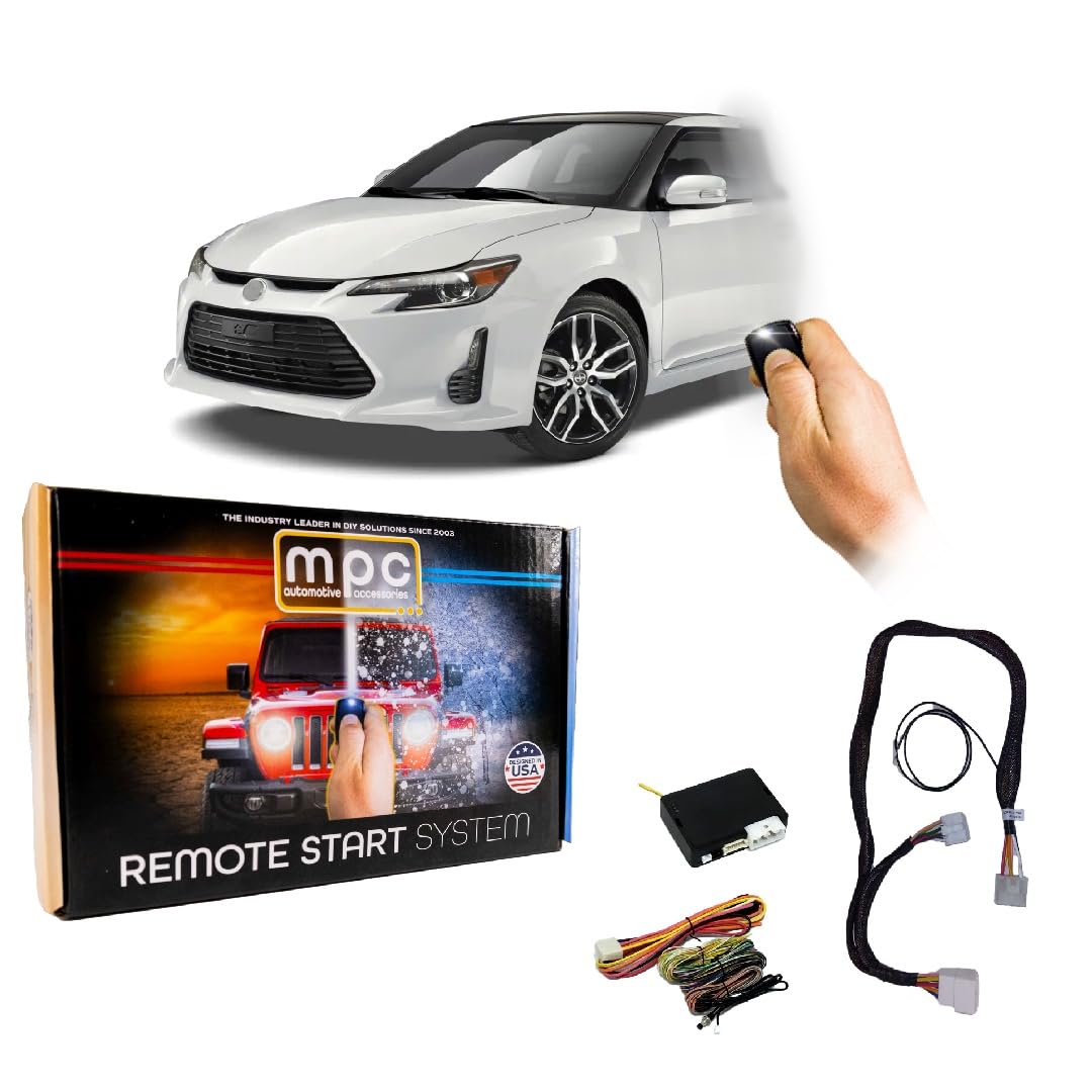 MPC Complete Remote Activated Remote Start Kit Compatible with Scion tC 2011-2016 - with T-Harness - Firmware Preloaded