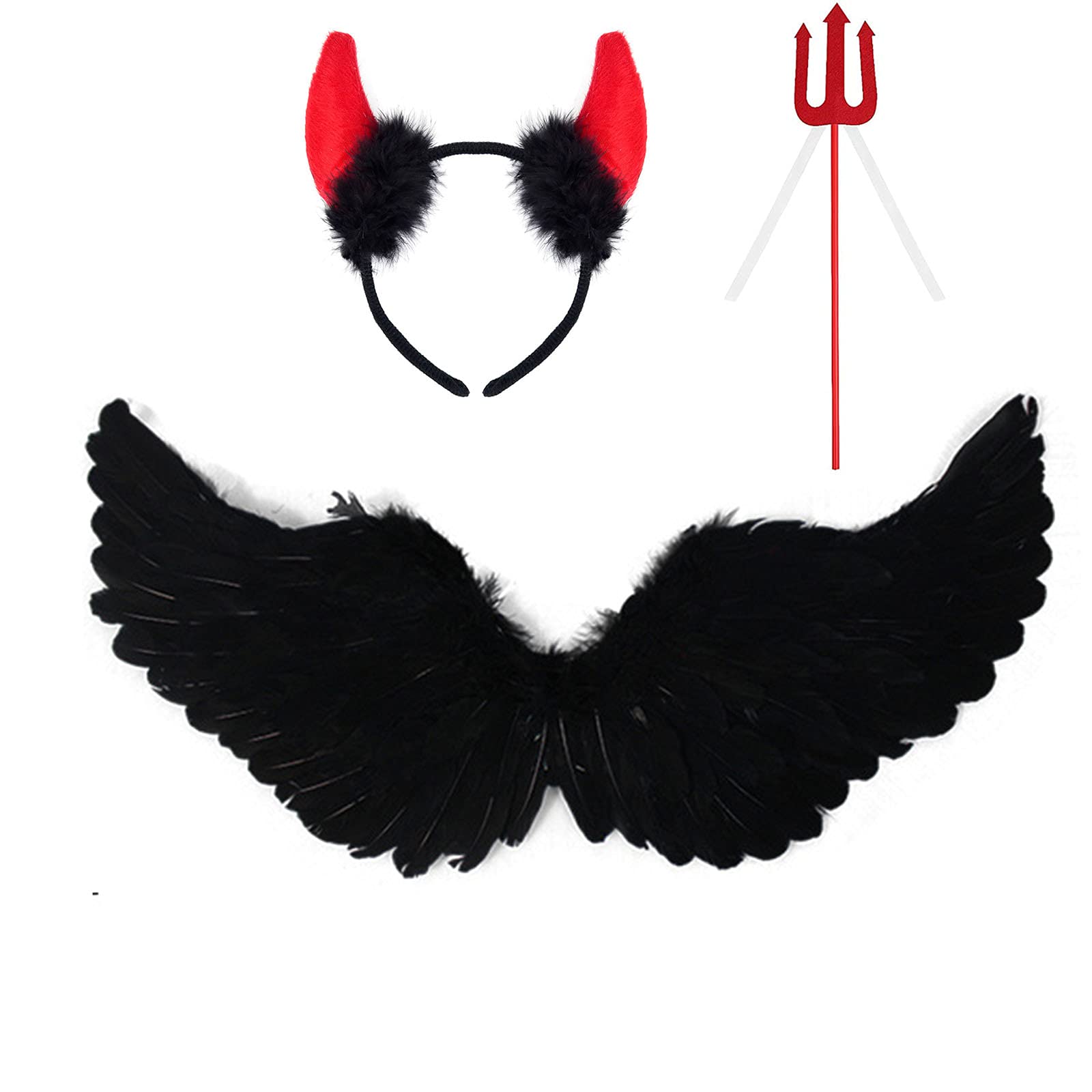 Buy Hifot Angel Fairy Wings for Kids Dark Angel Costume with Halo Magic