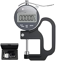 Vista 15 de Neoteck Medidor de Grosor Digital 0.5 pulgadas/12.7mm, 0.00005 pulgadas/0.001mm Pantalla LCD con Conversión Pulgadas/MM Herramienta de Medición