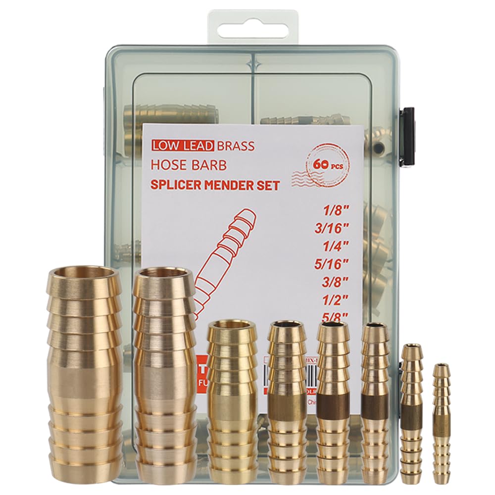 Raccords de tuyau en laiton de qualité supérieure LTWFITTING kit 60 pièces