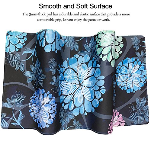 Extra Large Mouse Pad - Floral Design Gaming or Desk Mousepad - 31.5\" x 15.7\"x0.12\'\'(3mm Thick)- XXL Protective Keyboard Desk Mouse Mat for Computer/Laptop-Dandelion - Thumbnail 3