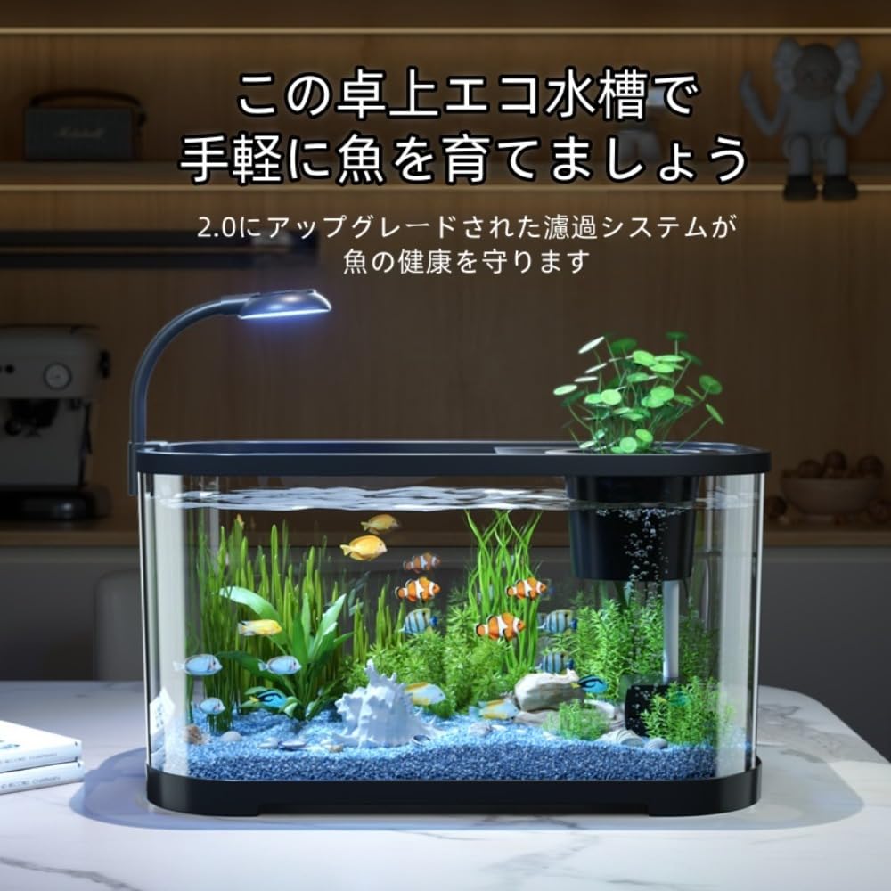 Amazon | DrivEx 水槽 アクアリウム スターターキット 一体型水槽