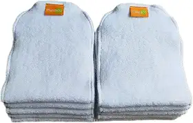Kit 10 Absorventes para fralda ecológica - Duas camadas em Melton