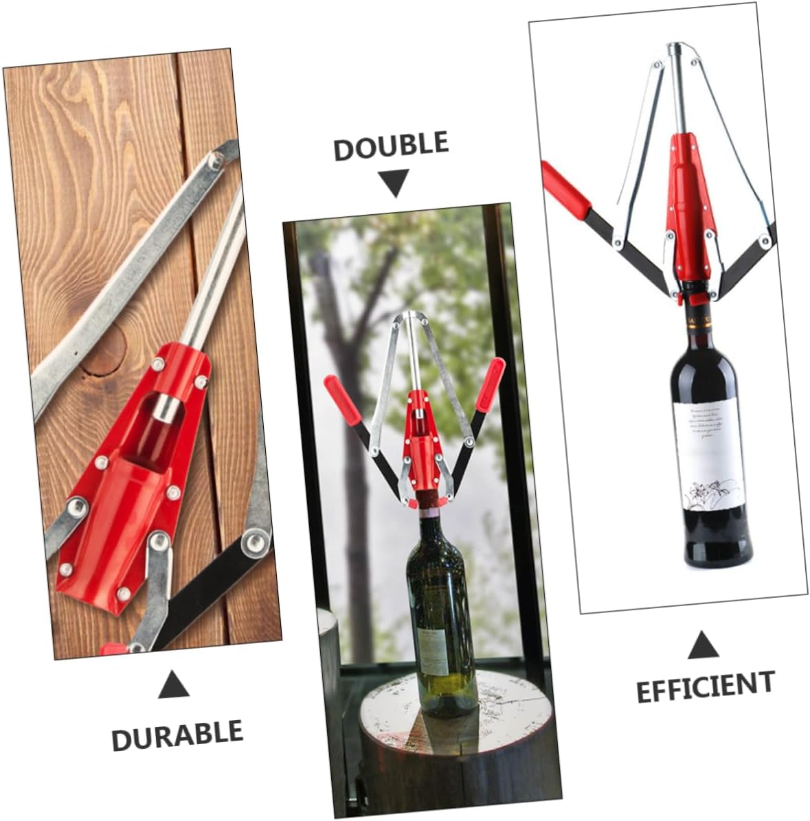 Double Lever Corking Tool for Wine Bottles Manual Corker with Construction Easy Operation for Home Winemaking and Bottle Sealing