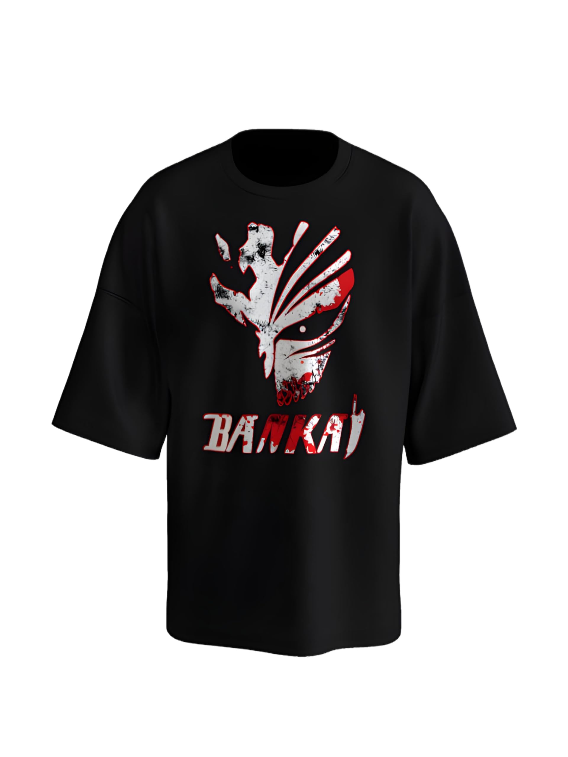 SHUJINKO Bleach: Ichigo Kurosaki Bankai Hollow Mask Anime Graphic Tee, Premium Bio Washed 100% Cotton Regular Fit T-Shirt, Unisex Casual Top-image-20