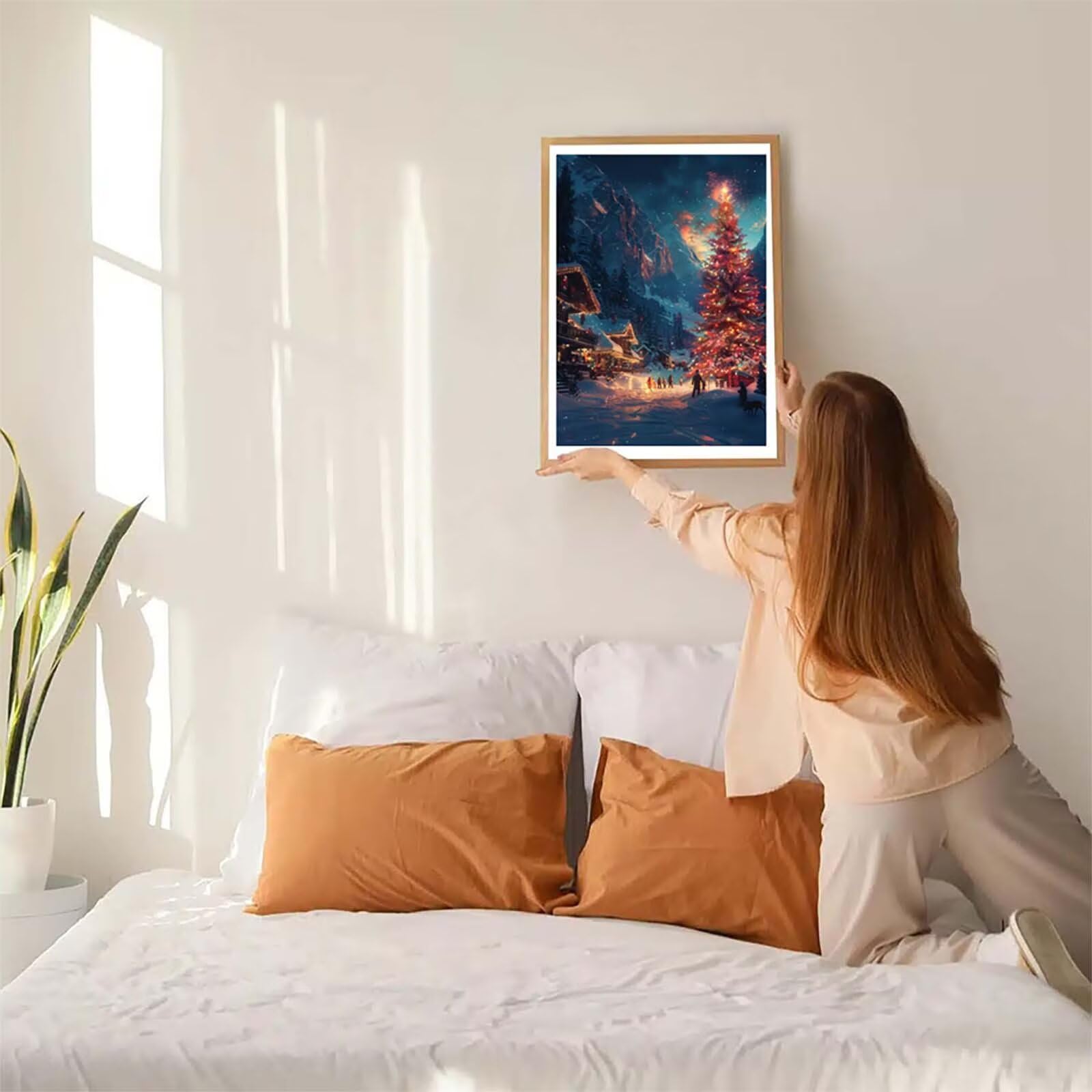 Escena De Nieve Diamond Painting Adultos 30x40cm, Pintura de Diamante 1-664