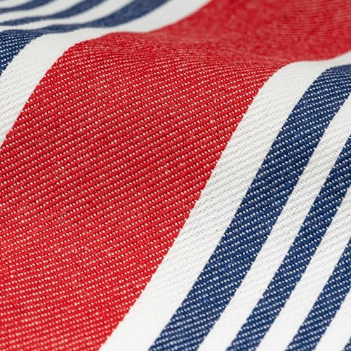 Image of Red White and Blue Kitchen Towels - 6 Pack, 100% Cotton, 30 inchx20 inch, Striped Patriotic Kitchen Tea Towels with Hanging Loop - Reusable, Absorbent and Washable 4th July Decor (6 Pack)