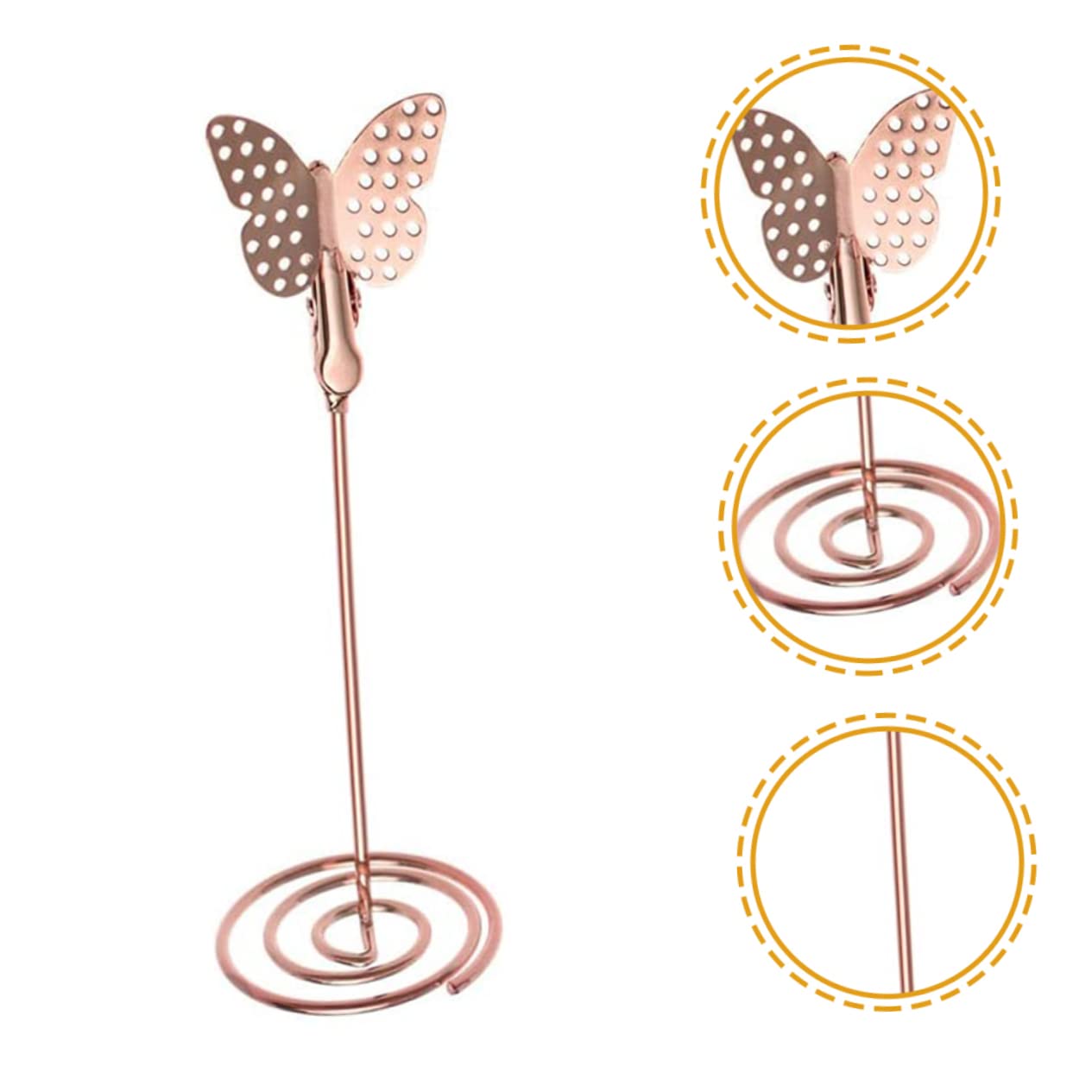 Operitacx 20stücke Teiliges Tischkartenhalter Mit Schmetterlingsdesign Platzkartenständer Für Hochzeiten Feste Und Büros Stabil Und Bruchsicher Für Namenskarten Und Fotos