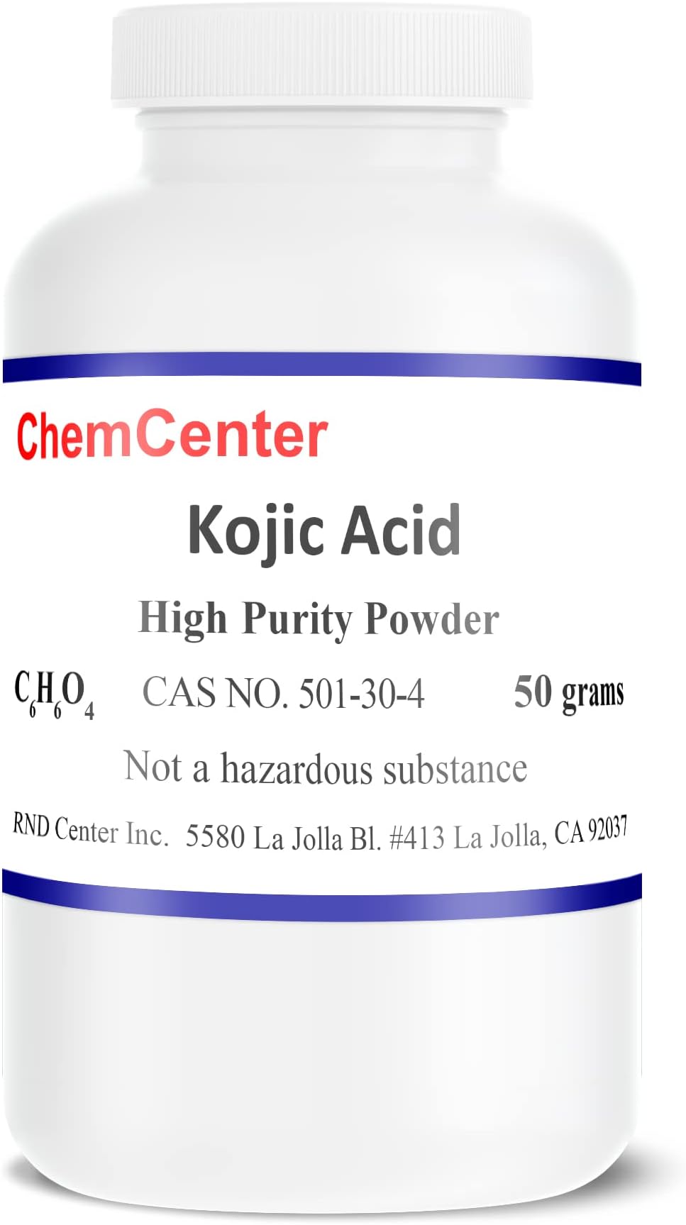 Kojic Acid, High Purity Powder, 50 Grams