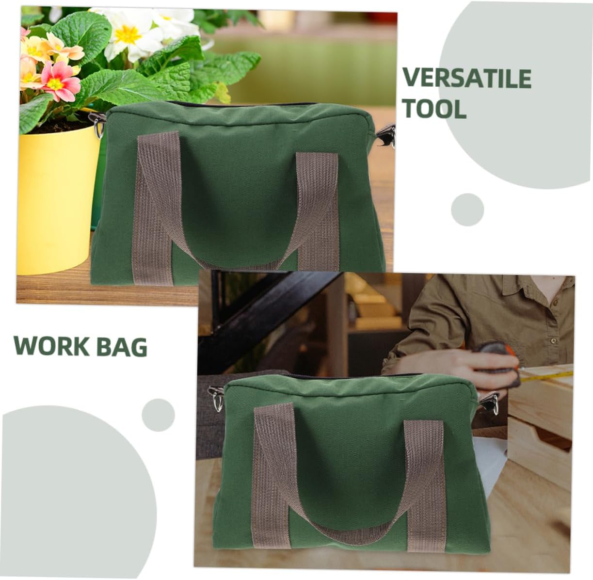 4pcs Canvas Electrician Tool Pouch Multi-purpose Tool Bag for Electricians Capacity Design Thick Material for Outdoor Use and Repairs