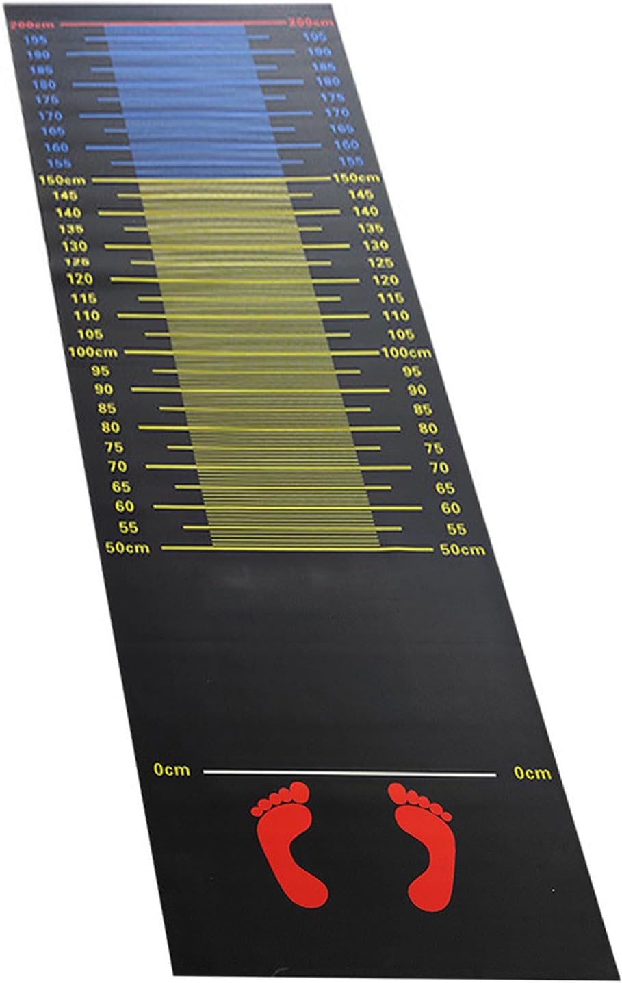 Long Jump Mat Indoor Standing Measuring Mat,Standing Long Jump Measuring Mat,Long Jump Carpeted Mat,3 mm Thick Material with Clear Color Markings,for Indoor and Outdoor Long Jump Practi(Size:250*90cm)