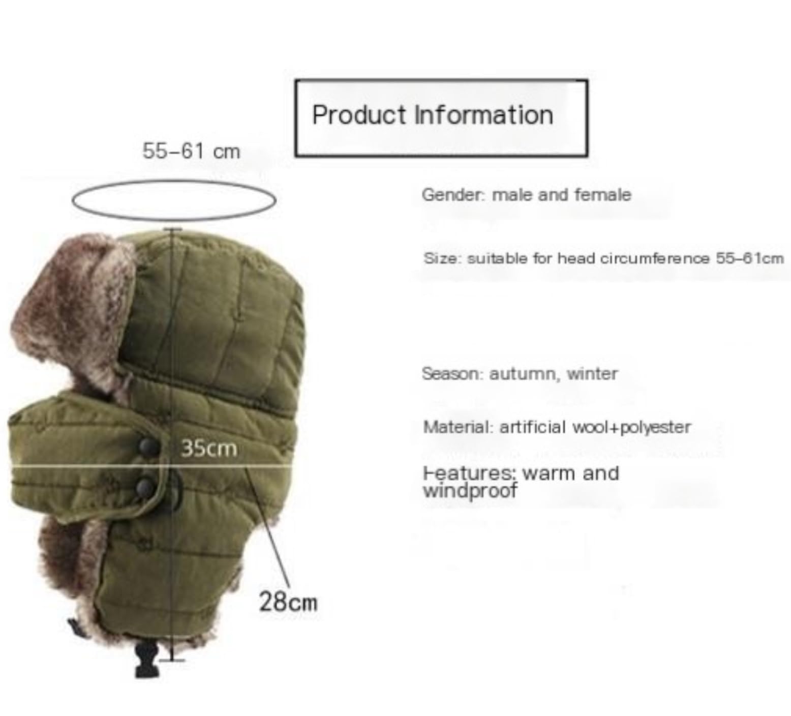 Cappello Invernale Berretto Cappello Da Cacciatore Invernale Cappello Da Caccia Da Aviatore Adulto Unisex Con Fibbia Regolabile Berretto Da Esterno