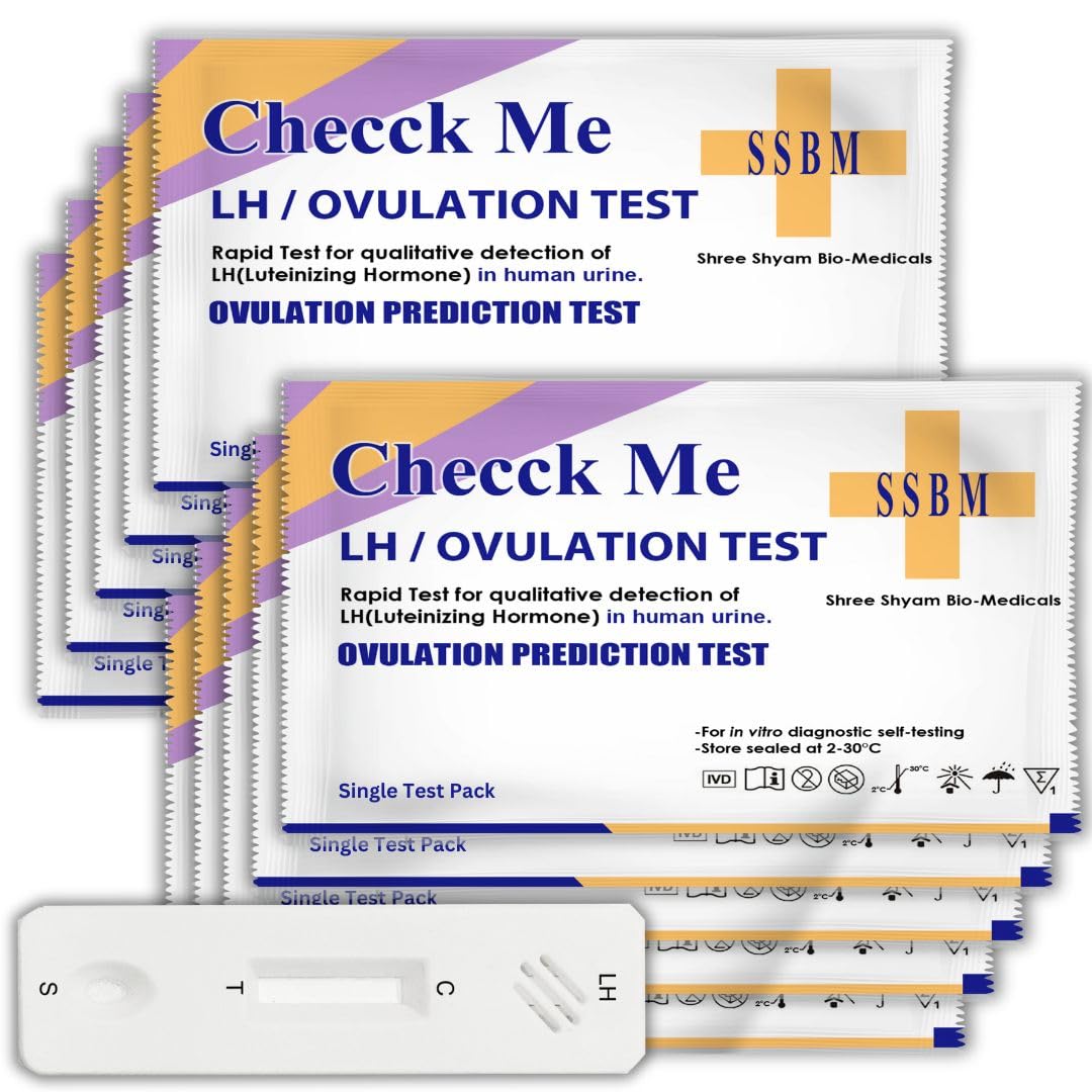 Checck Me Ovulation Test Kit for women planning pregnancy (Pack of 10)