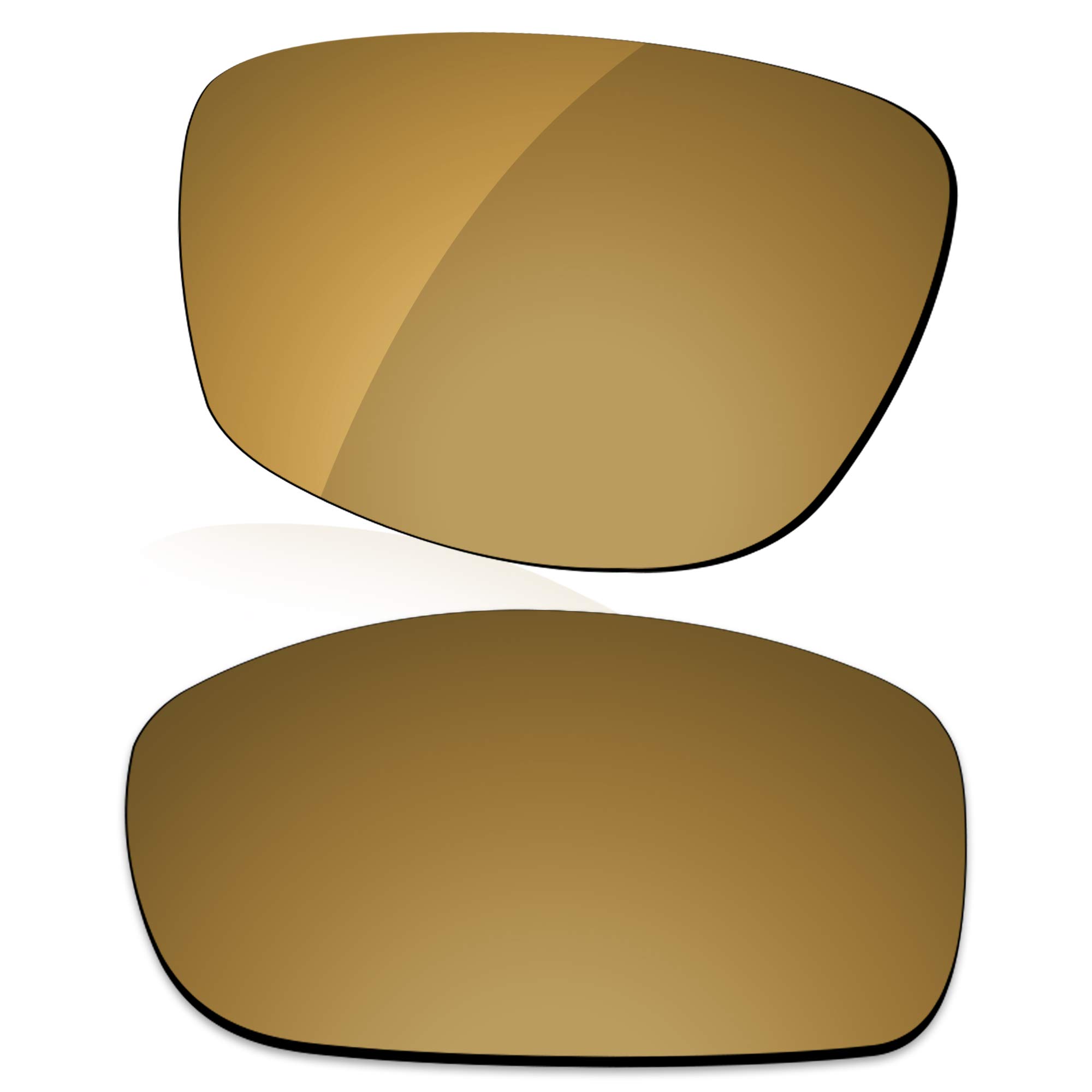 LenzReborn Polarized Lens Replacement for Oakley Fives Squared Sunglass - Umber Gold - Polarized Mirrored