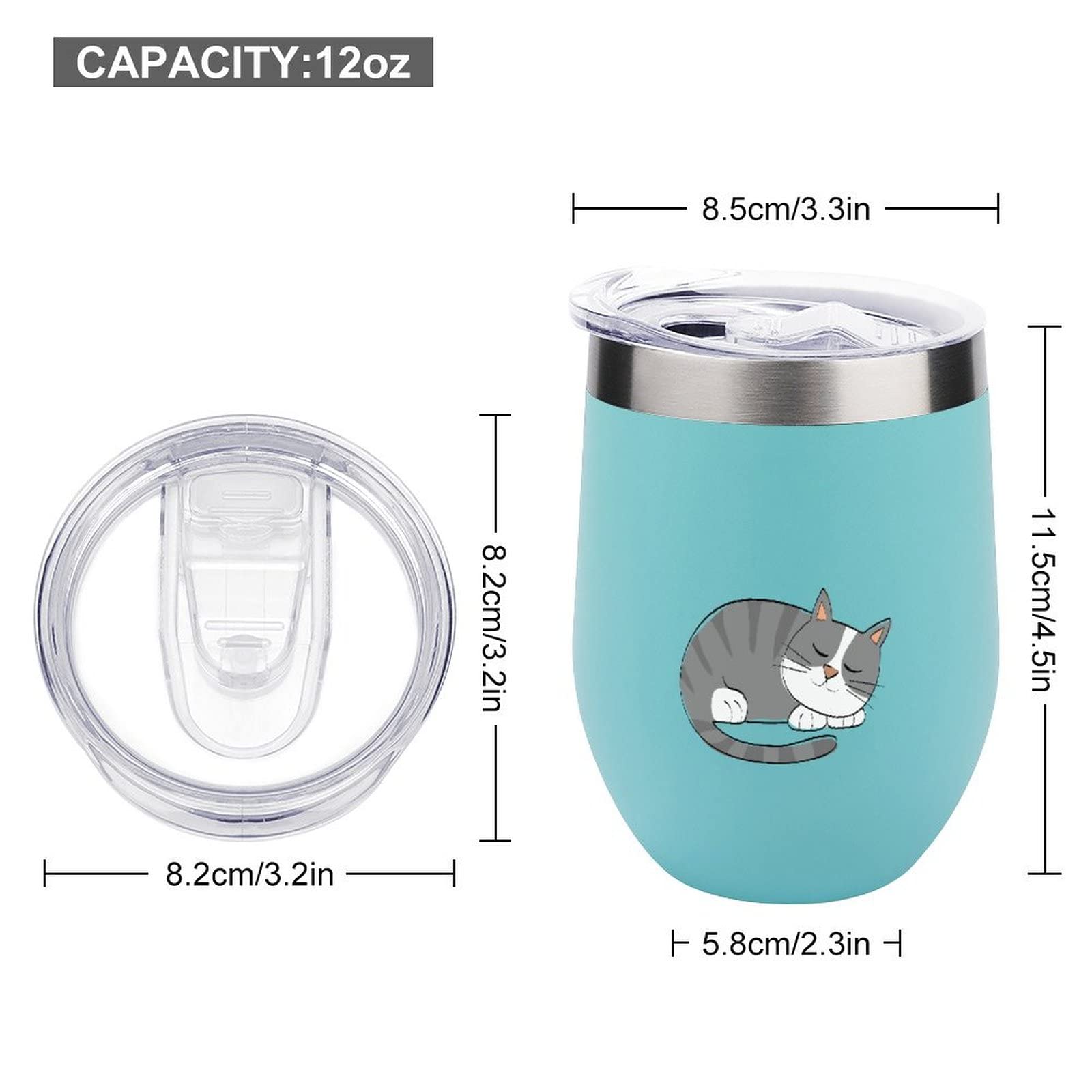 Amazon | 12OZかわいい304ステンレス鋼魔法瓶サーモス絶縁カップ