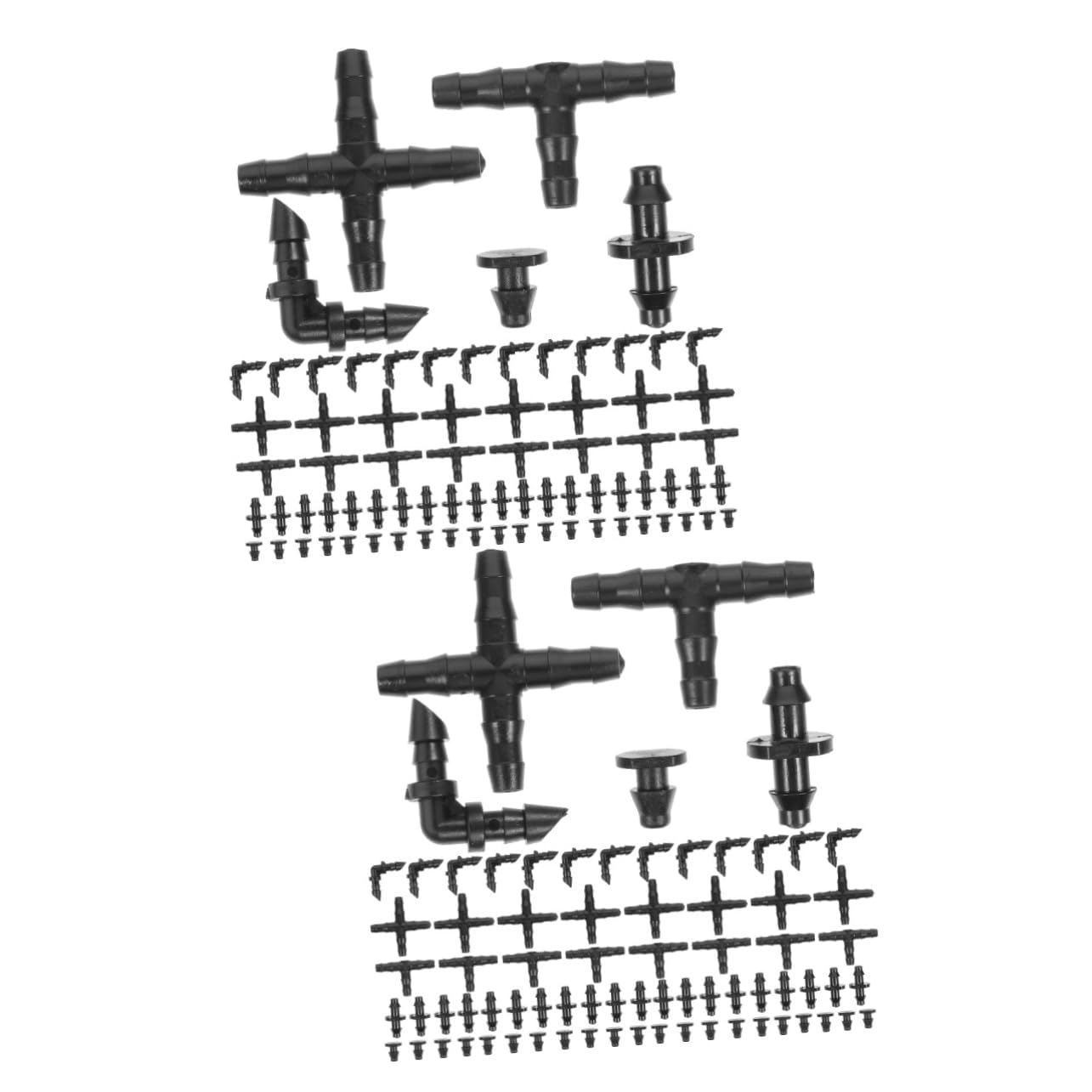 DOITOOL 2juegos De Manguera De Riego Adaptadores De Acoplamiento Rápido Juego De Accesorios para Sistemas De Riego por Goteo para y Huertos