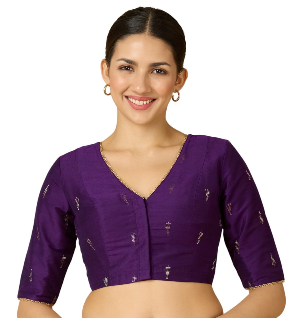 Studio Shringaar Women's Handloom Cotton Silk Readymade Saree Blouse with Underarm Sweat Pads (Pack of 14 Pads)
