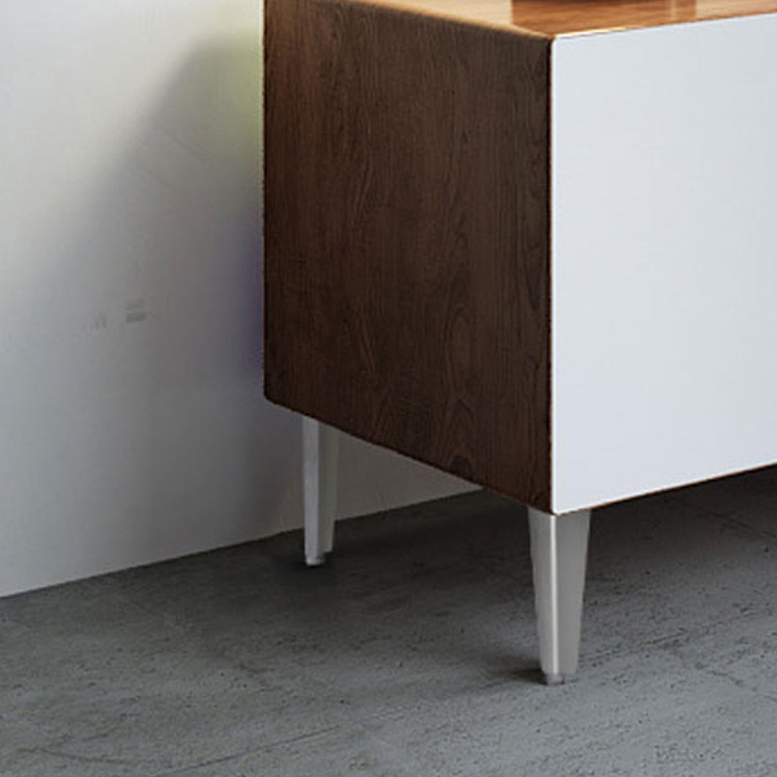 4 Pezzi Gambe per mobili in Lega di Alluminio Regolabili Piedini per tavolini di Ricambio in Metallo per tavolini da caffè Mobili TV Mobili per Il Bagno Grigio Spazzolato 210 mm/8,