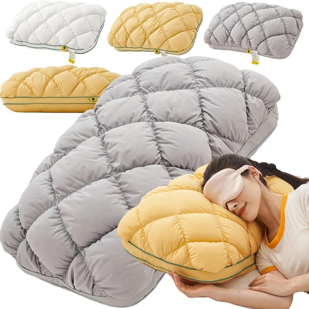 RAGOPILEN Pillow, Pineapple Pillow Multicolor 48x74cm Cloud-Like Ergonomic Support Machine Washable(Classic Gray)