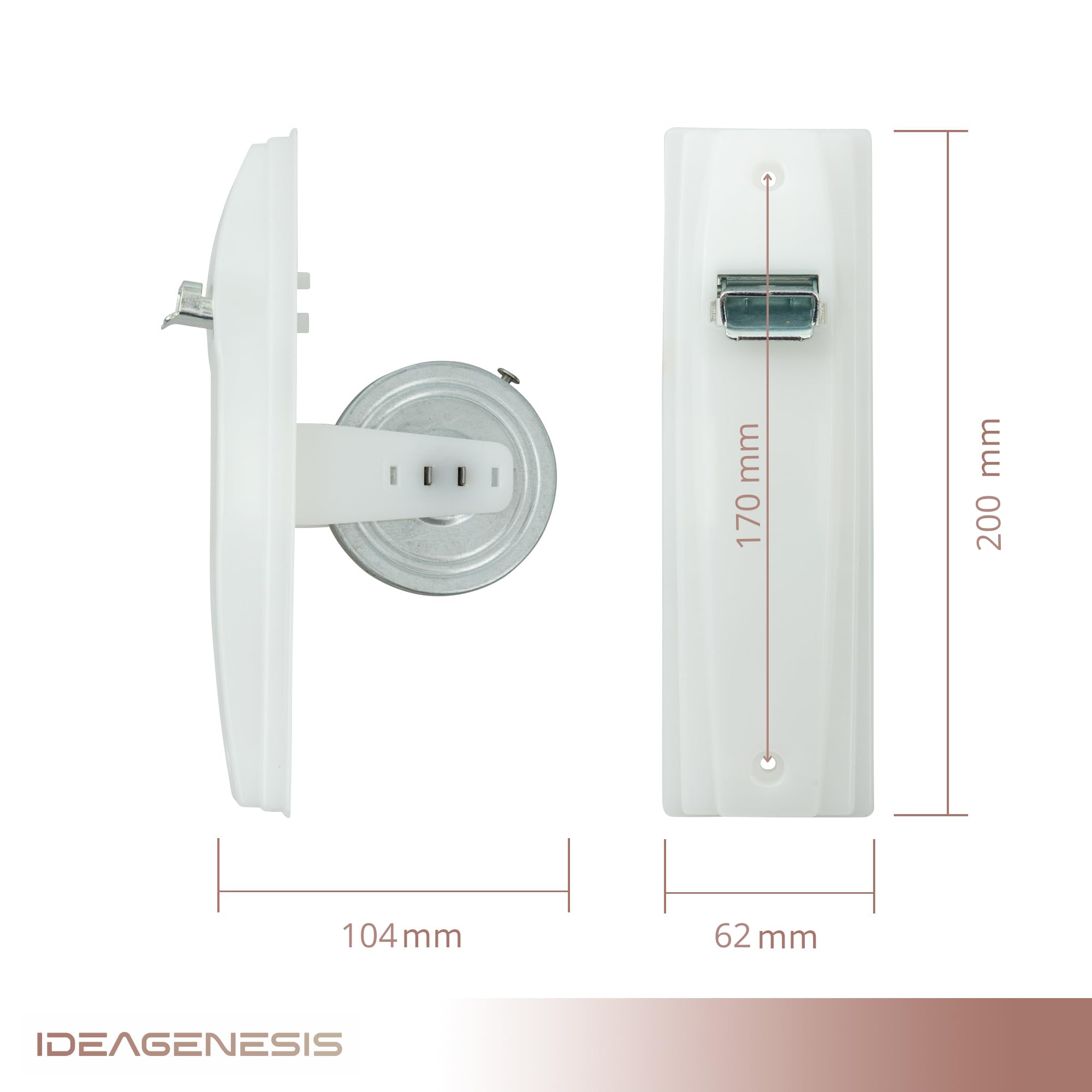 IdeaGenesis - Roller blind for installation on site and nylon tape for roller blinds, White Reversible Tape, Grande - Image 2
