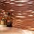 FASÄDE Waves Decorative Vinyl Backsplash 15 sq ft Kit in Polished Copper