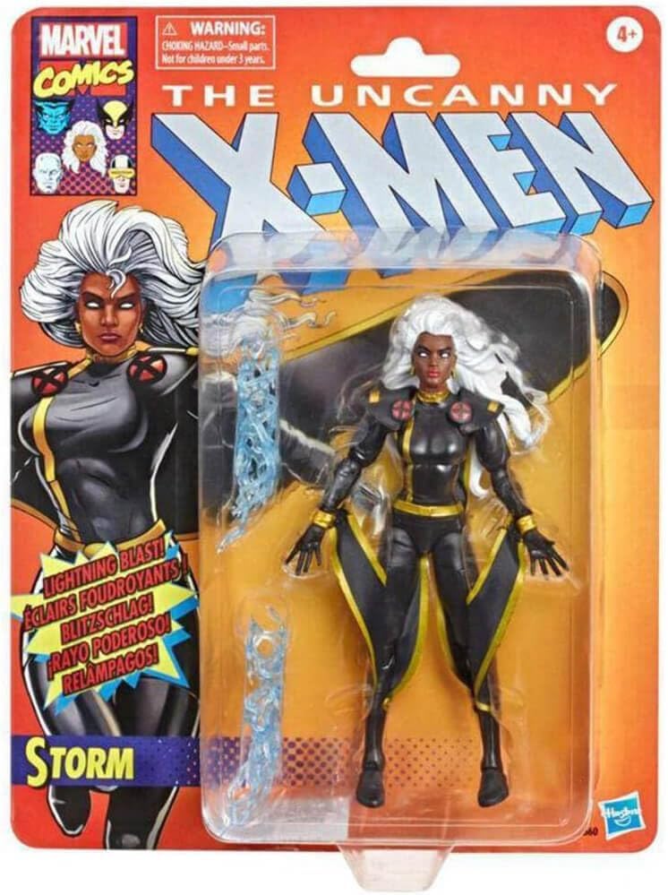 Marvel Retro Fan Figure Collection Storm X-Men Action Figure, (Pack of 1), 6" Scale, Black".