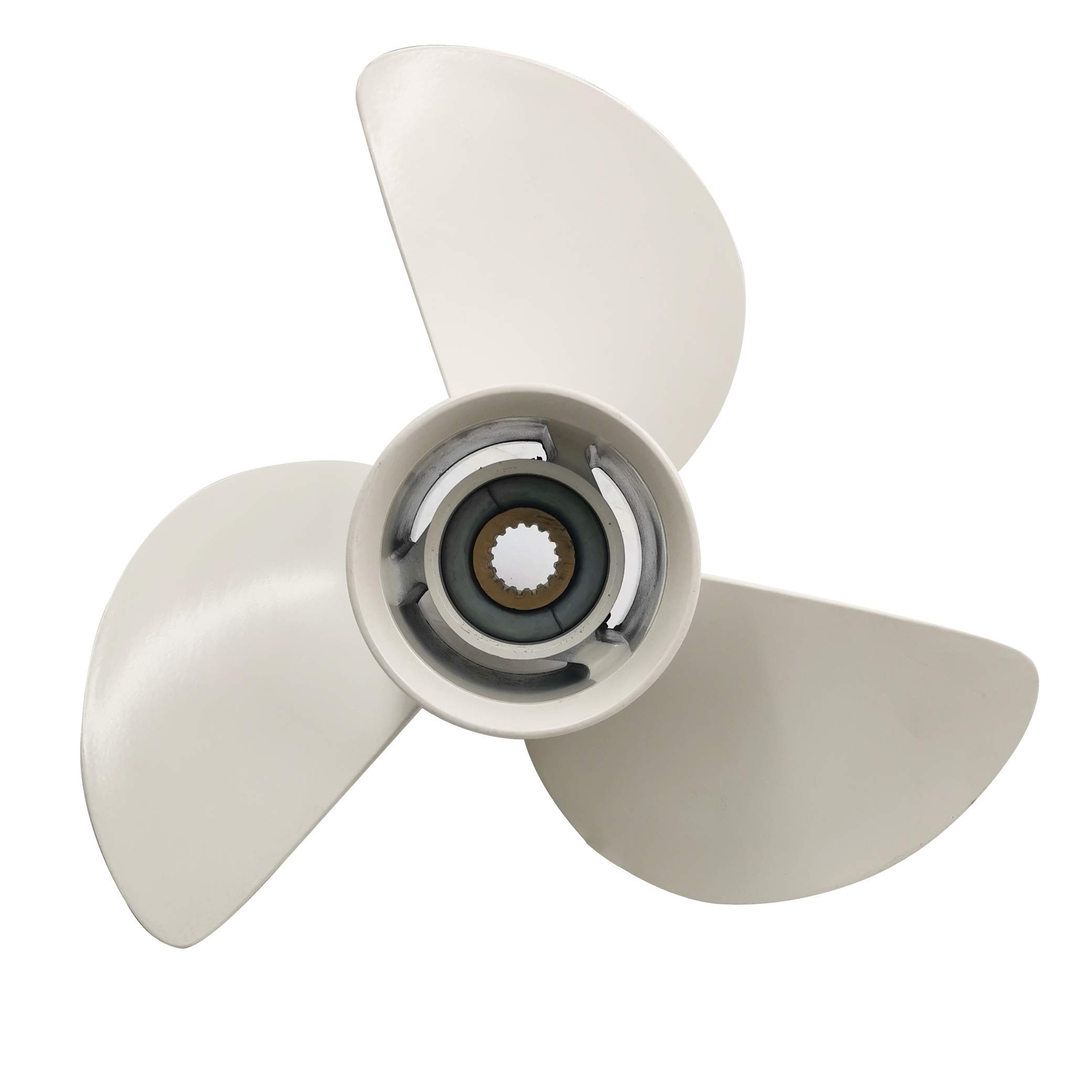 Aluminum Outboard Propeller Boat Prop 13 5/8X14 Replacement for Yamaha Engines T50/T60/70/75/80/90/F100/115/130HP K Series