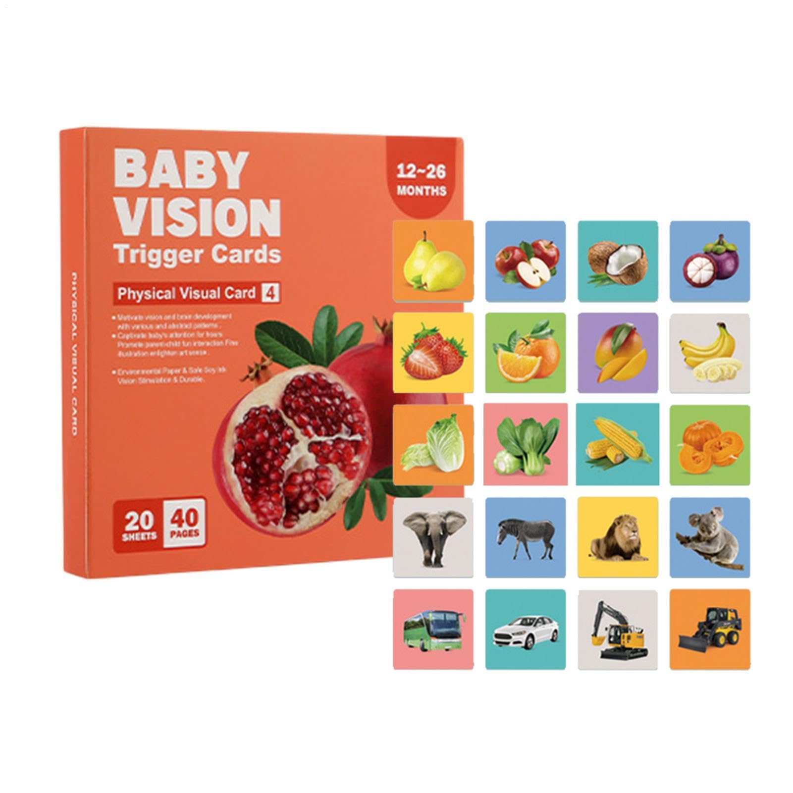 High Contrast Cards | Black and White Learning Activity Cards | Learning Activity Cards, Contrast Cards for Brain Development