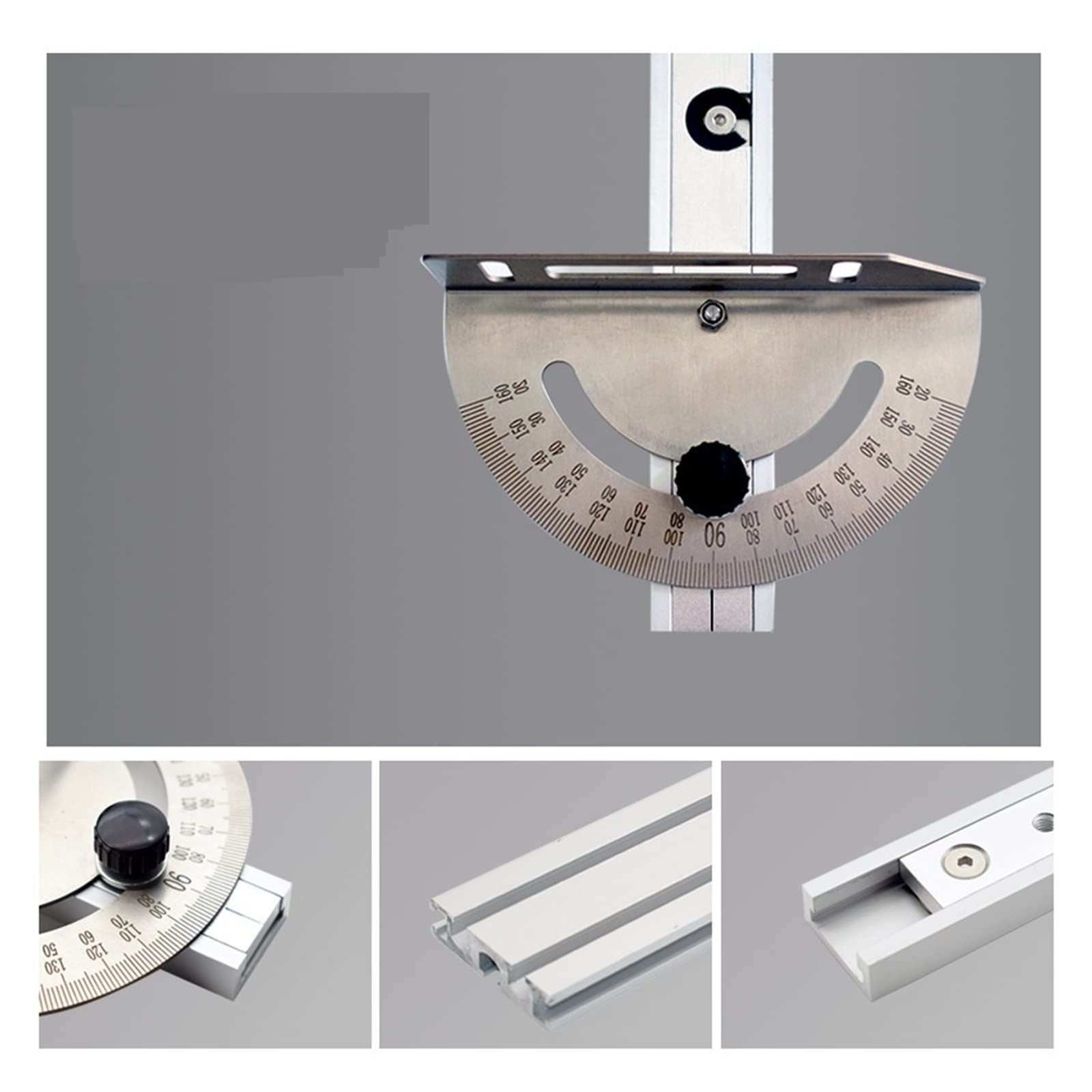 Frezarka do drewna miernik kąta linijka montażowa do pił stołowych z t-track do piły stołowej Router DIY narzędzia stolarskie(Type2)