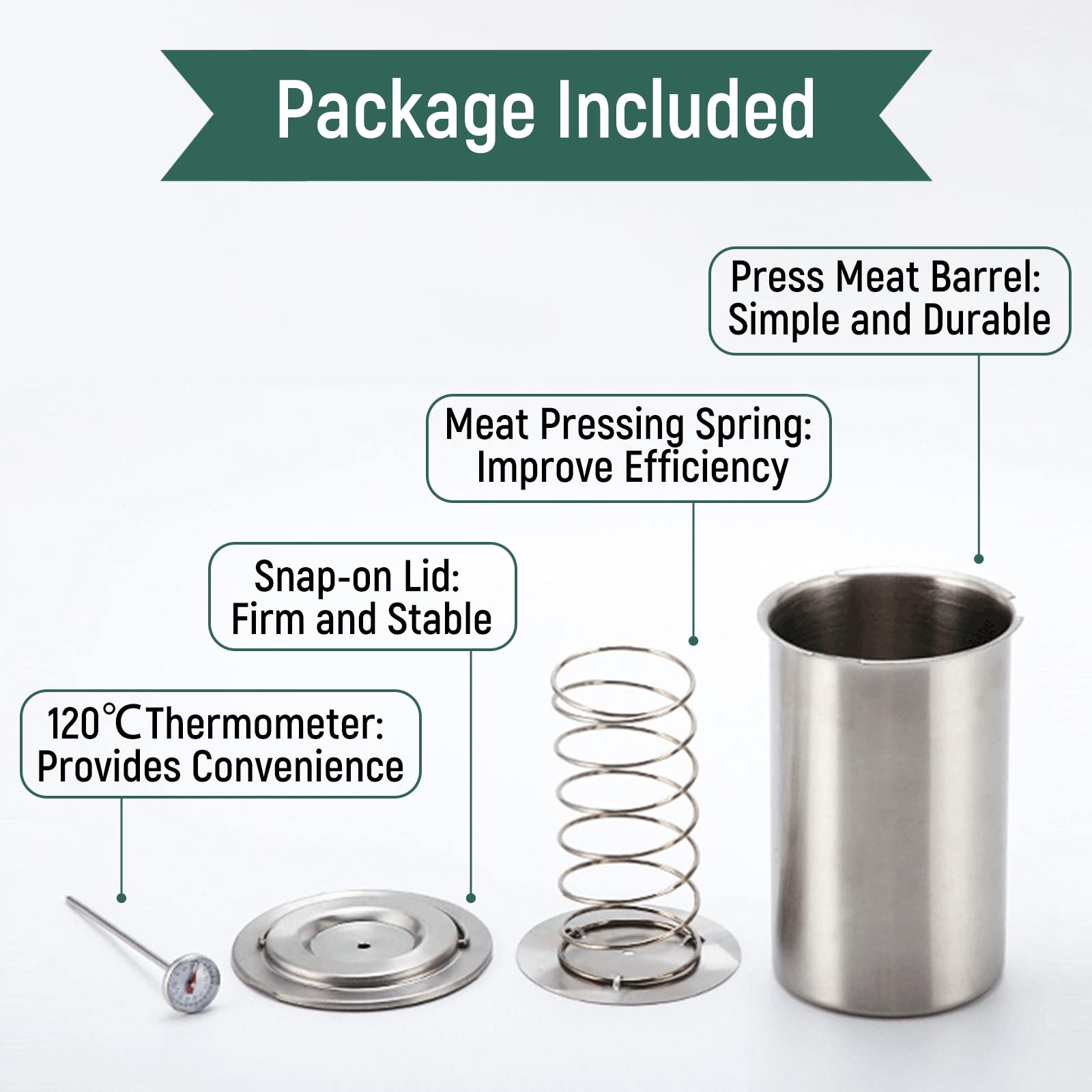 Stainless Steel Meat Press Machine for Hamburger Making Poultry Sandwich Kitchen Cooking Homemade Meat