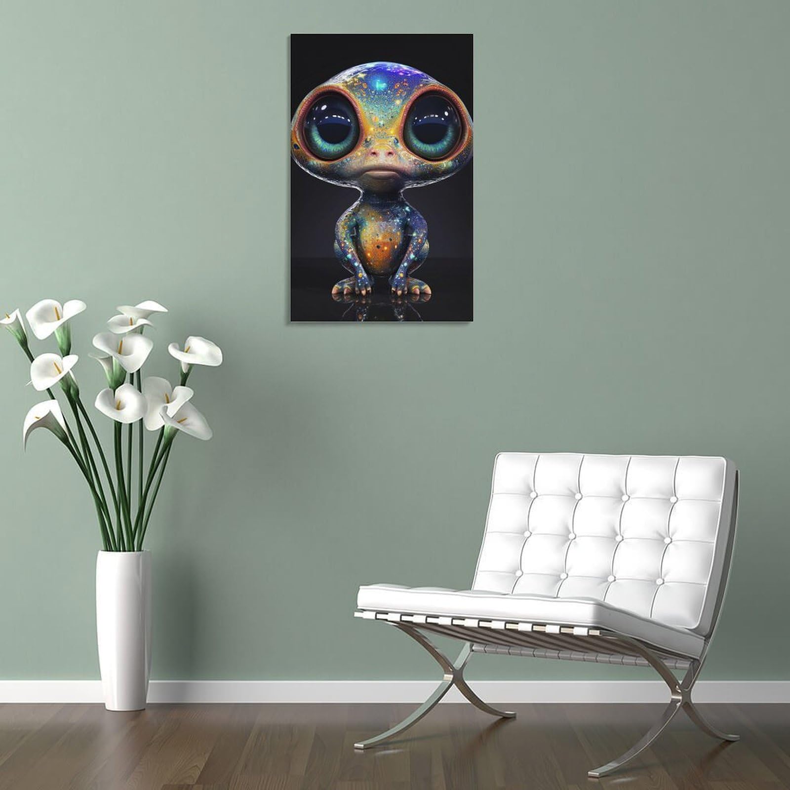 YTPONBCSTUG Cuadro Lienzo Pintura Cartel Alien Impresión De Imagen Cuadros Decorativos Sala De Estar Cuarto De Baño Comedor Decoración De Pared