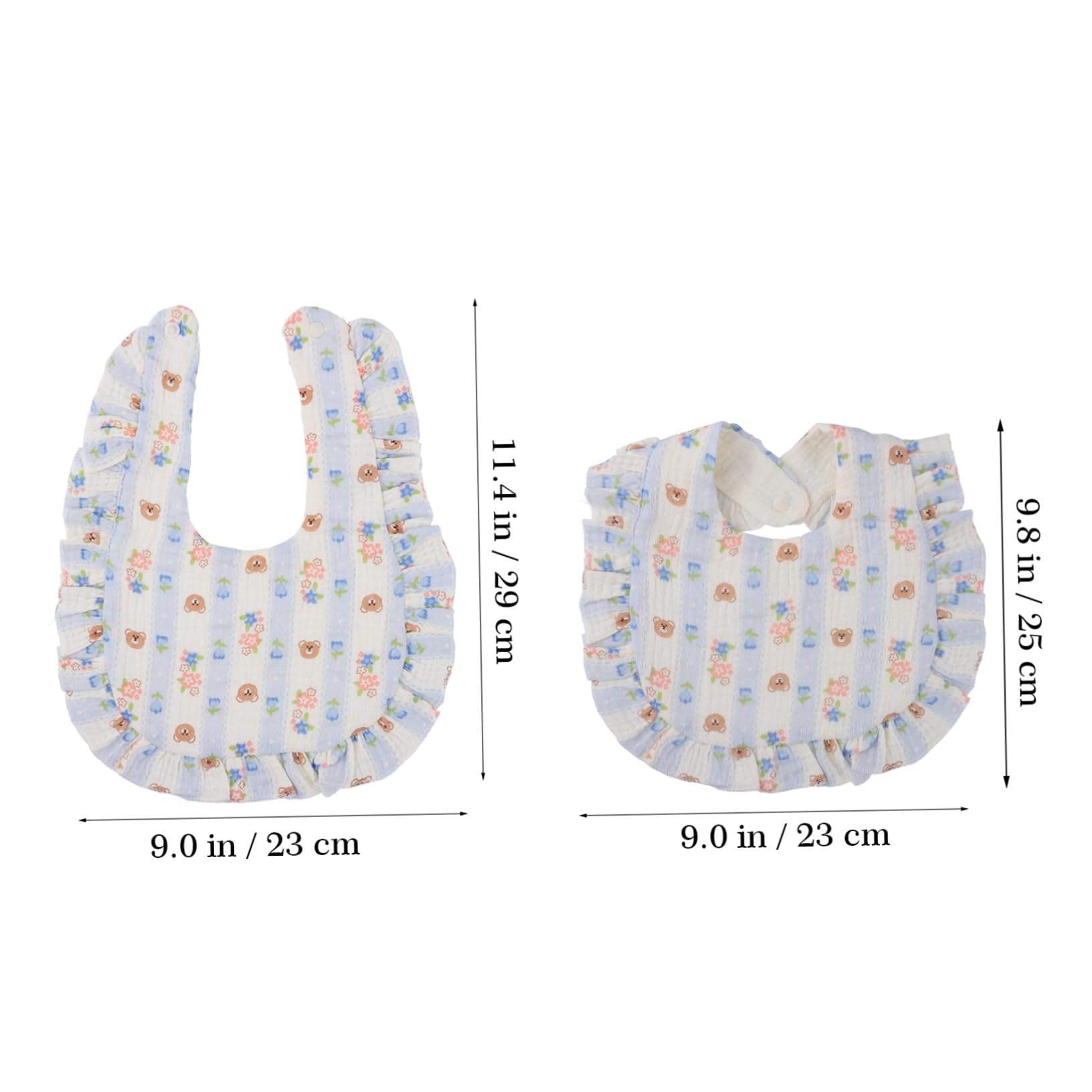 Toyvian 12 Stück Sabberlätzchen Baumwolle Muslin für Neugeborene mit Niedlichen Mustern Saugfähige Weiche und Pflegeleichte Babylätzchen für Kleinkinder
