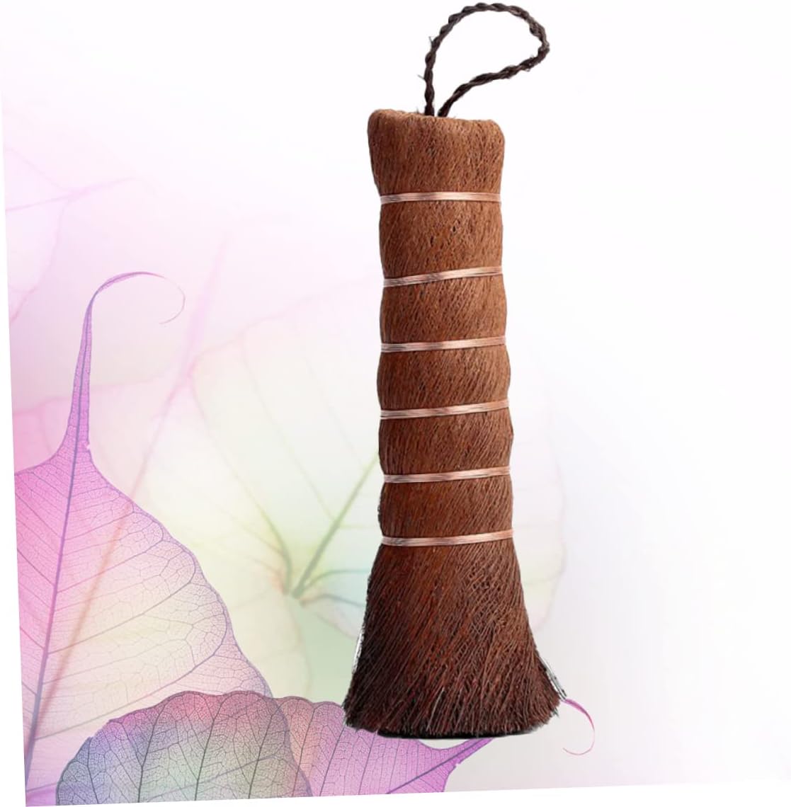GLEAVI 3pcs Natural Palm Fibre Tea Brush for Teapot Cleaning and Healthy Maintenance Tool for Tea Ceremony and Accessories for Home Tearoom and Teahouse Use Brown