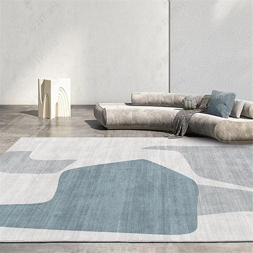 Paillasson extérieur bleu 180x280cm grand tapis d'extérieur antidérapant confortable