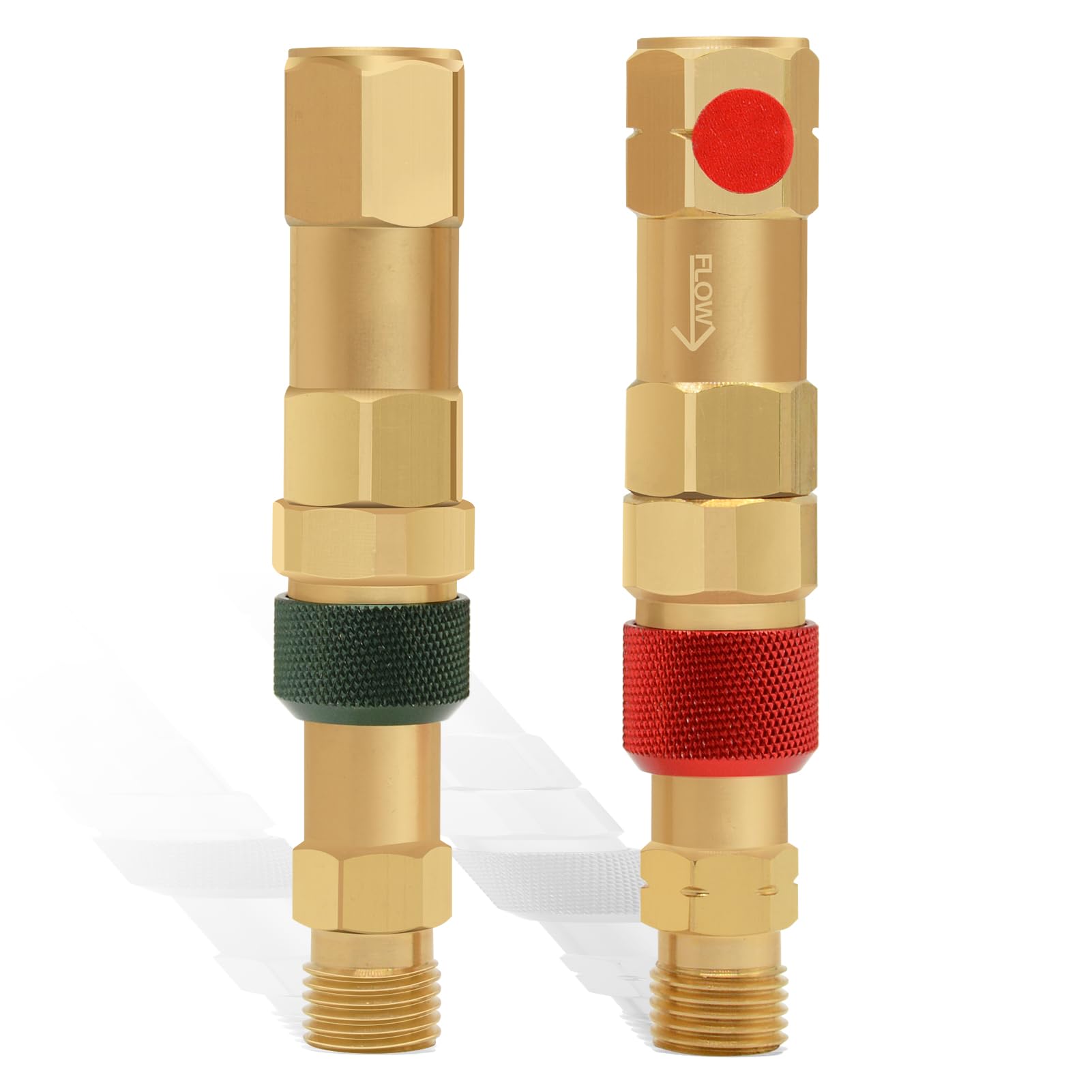 QDB30 Torch to Hose Quick Connect Set with Check Valves, Brass construction (312-QDB30) 2 Year Warranty