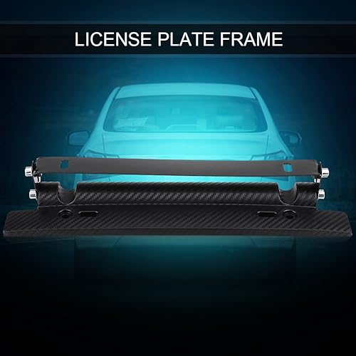 Miniatura 3 de Soporte de matrícula abatible para placa de matrícula, bisagra de resorte con bisagras, marcos de soporte para placa de matrícula, universal,