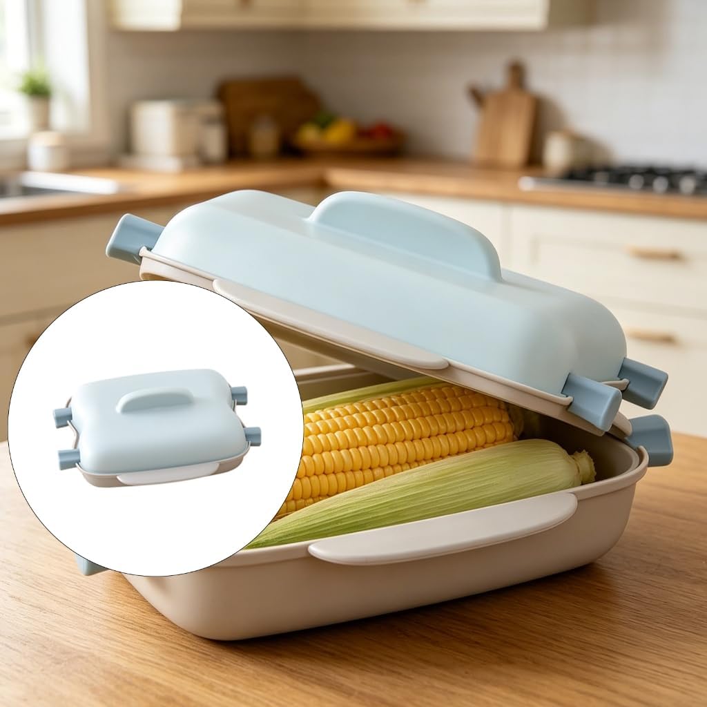 Convenient Microwaveable Corn Steamer With Fast Heating Technology Using High Quality PP Plastic Corn Steaming Box