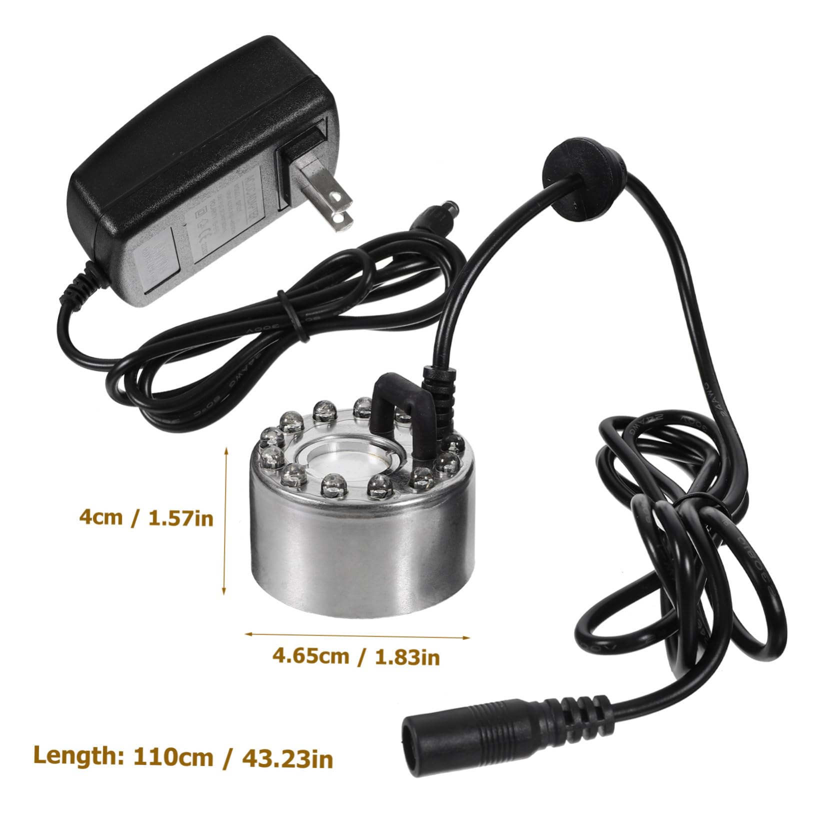 Ciieeo 1set Led Colorful Fog Maker Atomizing for Aquarium Humidifier High Design Easy Installation and Stunning Mist Effect for and Fish Tanks