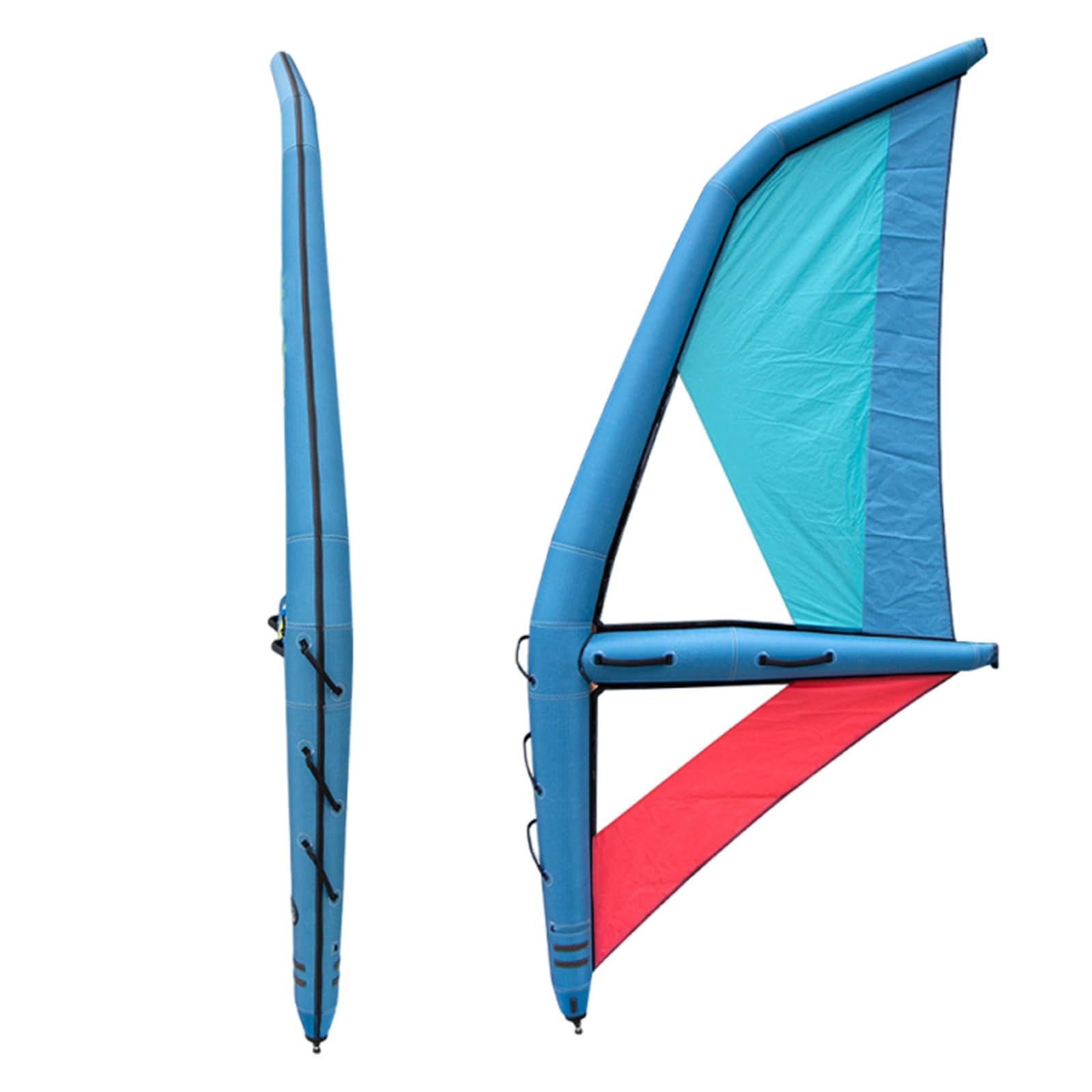 Dmuchany żagiel windsurfingowy do deski SUP z obrotową podstawą | Zestaw żaglowy z pompką, plecakiem i obrotową podstawą dla użytkowników SUP (jeziora i plaża)(3.2㎡)