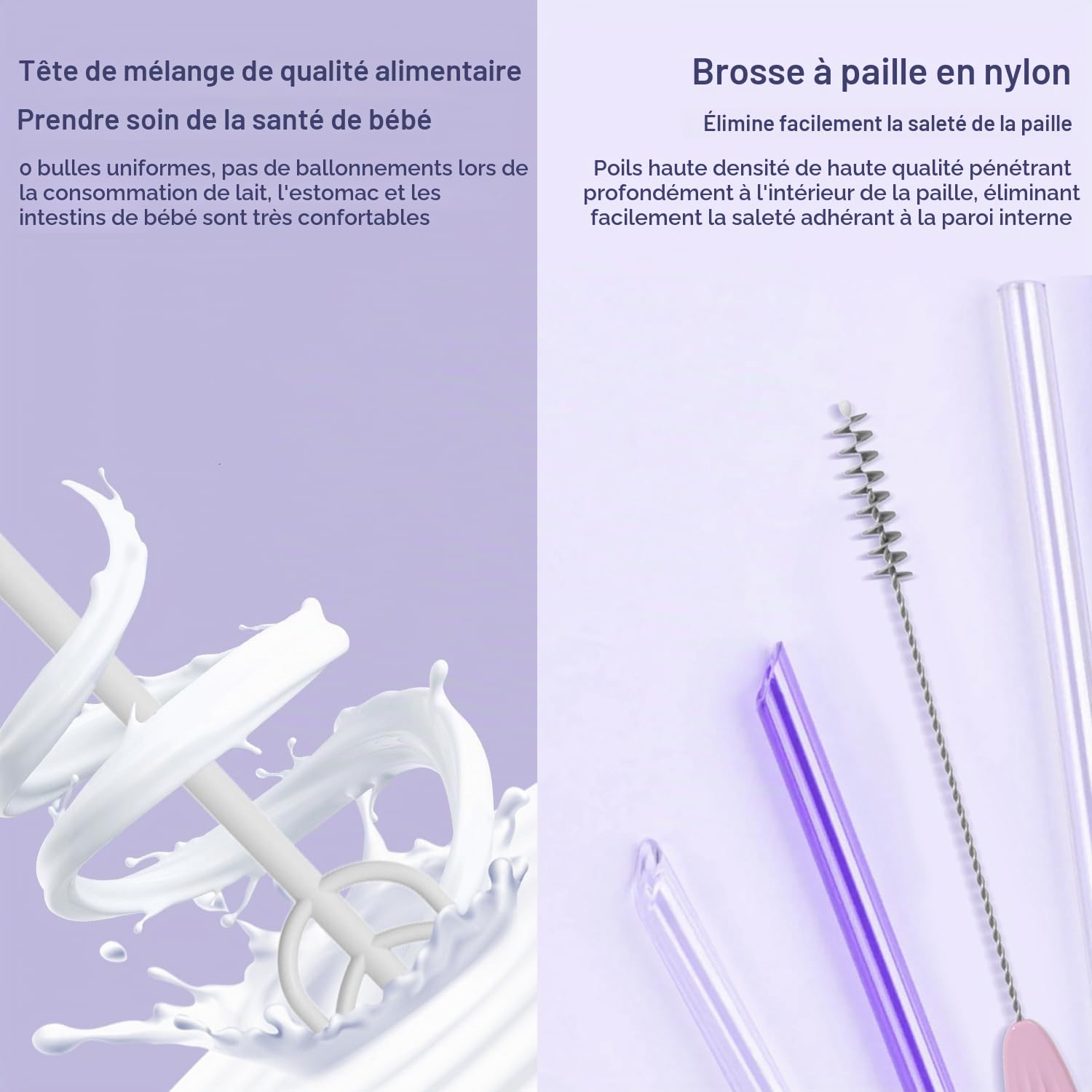 QUMOX Brosse Électrique pour Biberon Bébé, Kit de Nettoyage 6-en-1 Rechargeable USB avec Boîtier de Rangement – Brosse Motorisée pour Biberons, Tétines, Pailles, Tasses et Gobelets (Jaune)