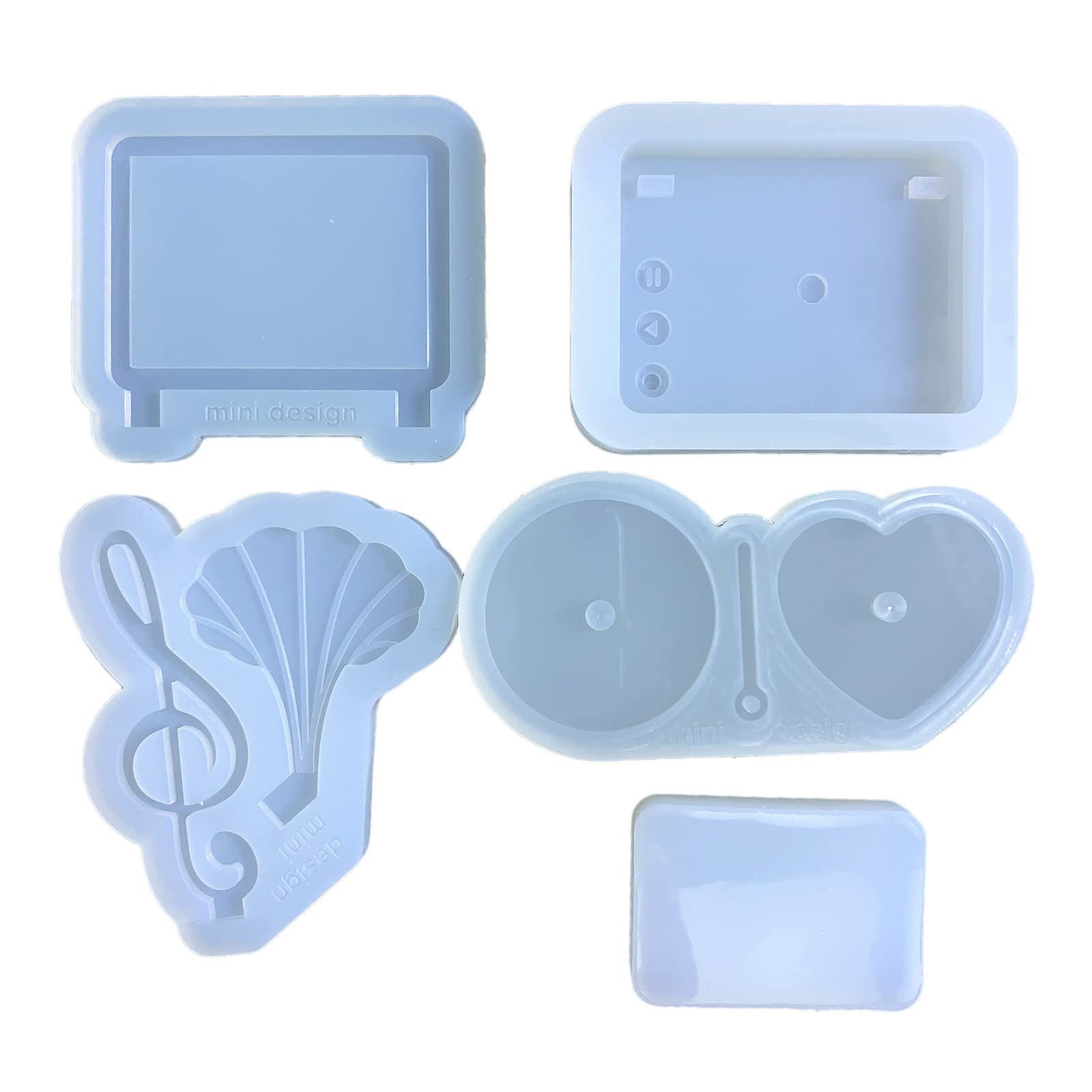 Stampo in silicone per sabbia mobile per resina epossidica, decorazione per la casa, giradischi, set di cornici per foto, giradischi