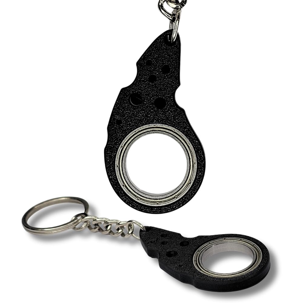 Ninja Spinner Keychain | Apex Spinner Key chain with Metal Bearing Spin | Keyring for Ninja Fans Lovers | Gift for Boys & Men | Made in India | Anime Keychain for boys-image-9