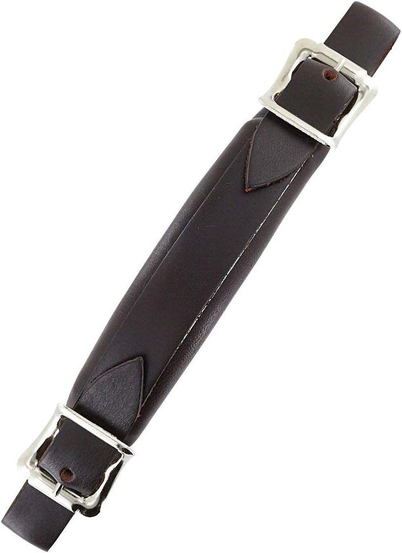 Ohio Travel Bag Emergency Handle (Steel re-enforced), 7-1/2 Inch, Brown, Leather/Steel, L-537-BRO